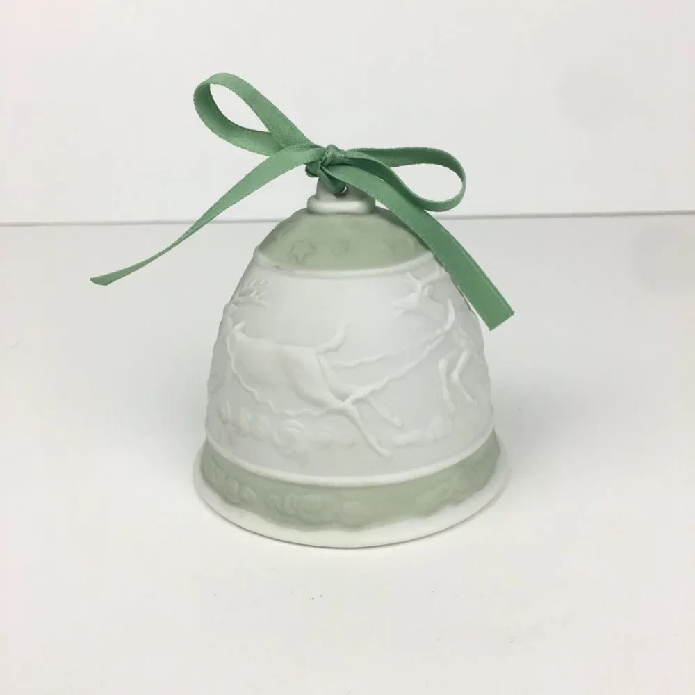 Vtg‎ 1988 Lladro Christmas Holiday Porcelain Bell
